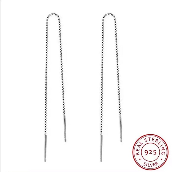 Sterling Silver Tassel Earrings - Picture 2 of 7